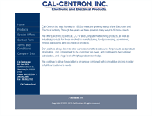 Tablet Screenshot of calcentron.com